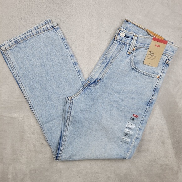 Levis 565 Jeans Men 32x32 Loose Straight Denim Pants Modern Classic A72210010 - Picture 1 of 8